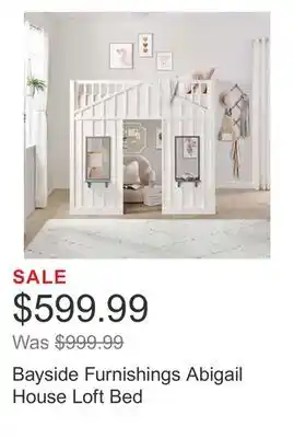 Costco Bayside furnishings abigail house loft bed offer