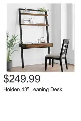 Costco Holden 43 leaning desk offer