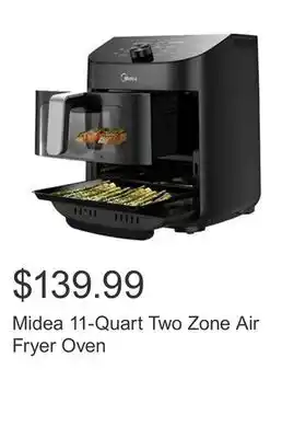 Costco Midea 11-quart two zone air fryer oven offer