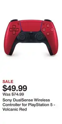 Game Stop Sony dualsense wireless controller for playstation 5 - volcanic red offer