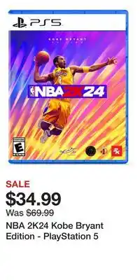 Game Stop Nba 2k24 kobe bryant edition - playstation 5 offer