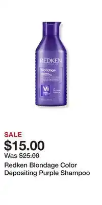 Ulta Beauty Redken blondage color depositing purple shampoo offer