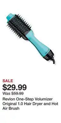 Ulta Beauty Revlon one-step volumizer original 1.0 hair dryer and hot air brush offer