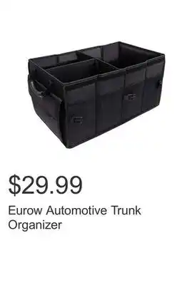 Costco Eurow automotive trunk organizer offer