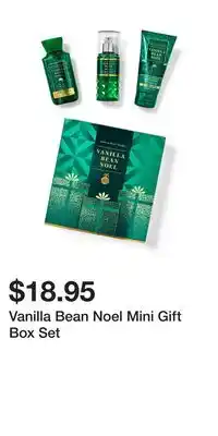 Bath & Body Works Vanilla bean noel mini gift box set offer