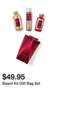 Bath & Body Works Beard kit gift bag set offer