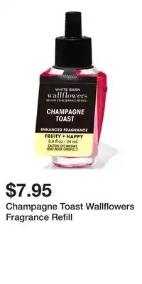 Bath & Body Works Champagne toast wallflowers fragrance refill offer