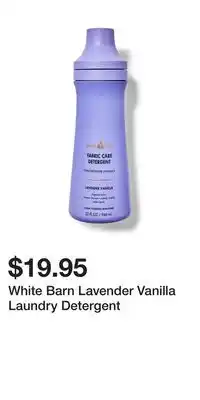 Bath & Body Works White barn lavender vanilla laundry detergent offer