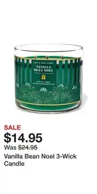 Bath & Body Works Vanilla bean noel 3-wick candle offer