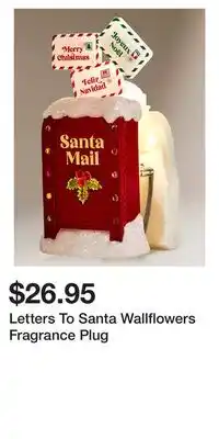 Bath & Body Works Letters to santa wallflowers fragrance plug offer