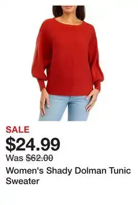 Belk Women's shady dolman tunic sweater offer