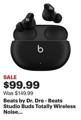 Best Buy Beats by dr. dre - beats studio buds totally wireless noise cancelling earbuds - black offer