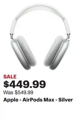 Best Buy Apple - airpods max - silver offer