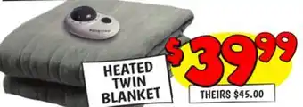 Ollie's Biddeford heated twin blanket offer