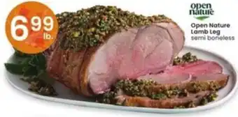 Albertsons Open Nature Lamb Leg offer