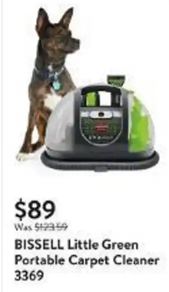 Walmart BISSELL Little Green Portable Carpet Cleaner 3369 offer