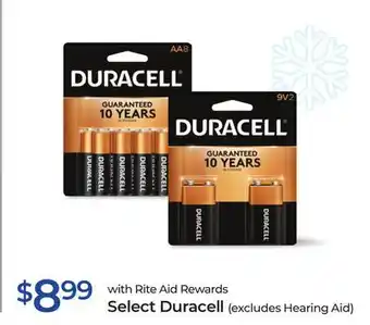 Rite Aid Select duracell offer