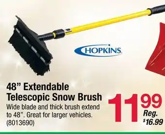 Ace Hardware 48 extendable telescopic snow brush offer