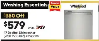 Lowe's 47-decibel dishwasher offer
