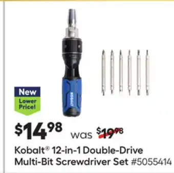 Lowe's Kobalt 12-in-1 double-drive multi-bit screwdriver set offer