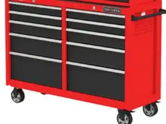 Lowe's 52-in 10-drawer steel rolling tool cabinet offer