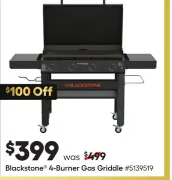 Lowe's Blackstone 4-burner gas griddle offer