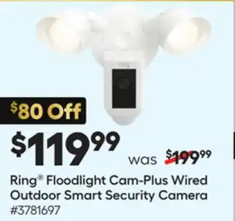 Lowe's Ring floodlight cam-plus wired outdoor smart security camera offer