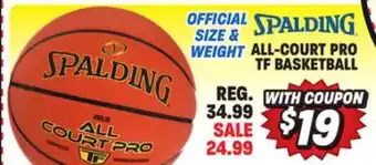 Big 5 Spalding all court pro tf basketball offer