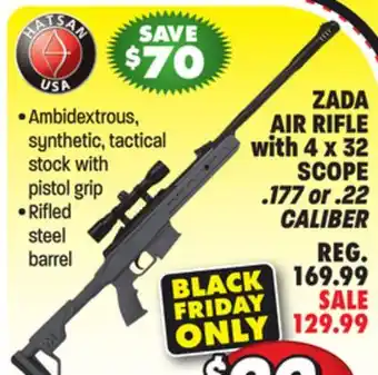 Big 5 Hatsan zada air rifle with 4x32 scope offer