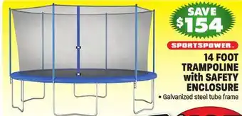 Big 5 Sportspower 14' trampoline with safety enclosure offer