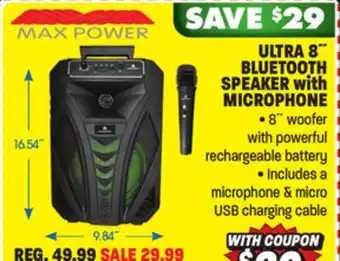 Big 5 Max power ultra 8 bluetooth speaker with microphone offer