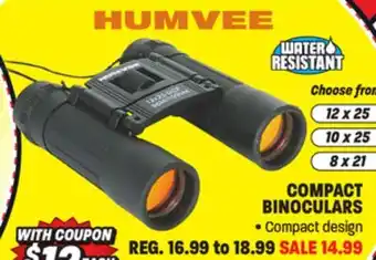 Big 5 Humvee 12x25 compact binoculars offer