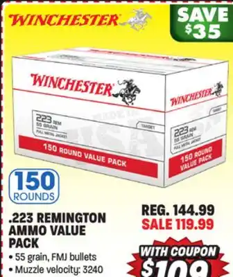 Big 5 Winchester .223 remington ammo value pack - 150 rounds offer