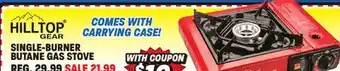 Big 5 Hilltop gear single-burner butane gas stove offer