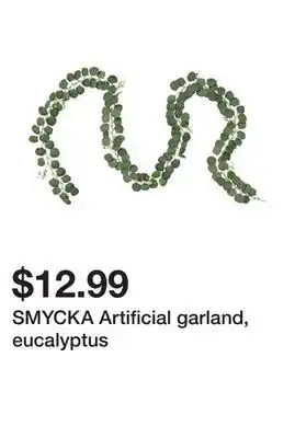 Ikea Smycka artificial garland, eucalyptus offer