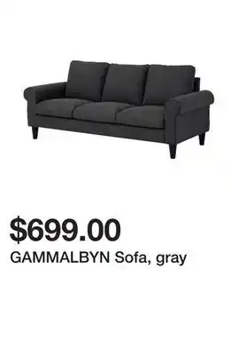 Ikea Gammalbyn sofa, gray offer