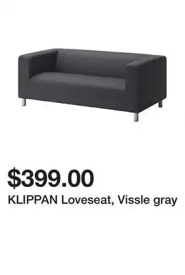 Ikea Klippan loveseat, vissle gray offer