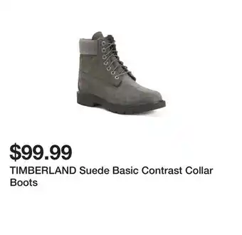 Marshalls Timberland suede basic contrast collar boots offer