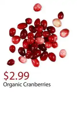 Trader Joe's Organic cranberries offer