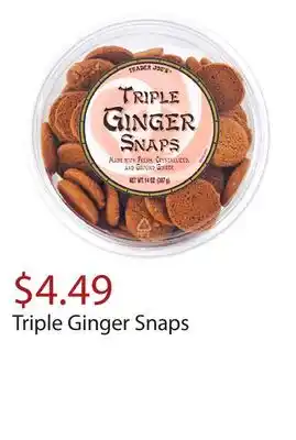 Trader Joe's Triple ginger snaps offer