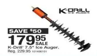 K-Drill 7.5" Ice Auger.