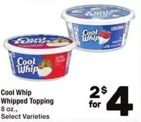 Albertsons Cool Whip Whipped Topping 8 oz., offer