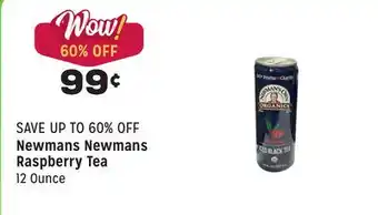 Grocery Outlet Newmans raspberry tea offer