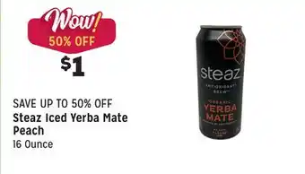 Grocery Outlet Iced yerba mate peach offer