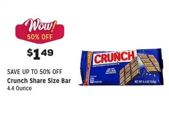 Grocery Outlet Share size bar offer
