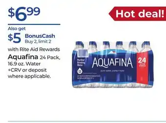 Rite Aid Aquafina offer