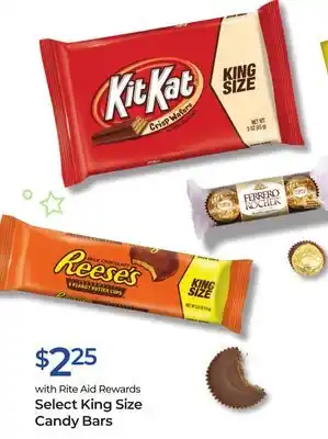Rite Aid Select king size candy bars offer