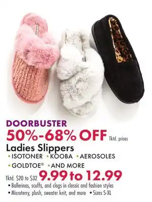 Boscov's Ladies slippers offer