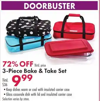 Boscov's 3-piece bake & take set offer