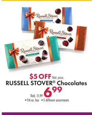 Boscov's Russell stover chocolates offer